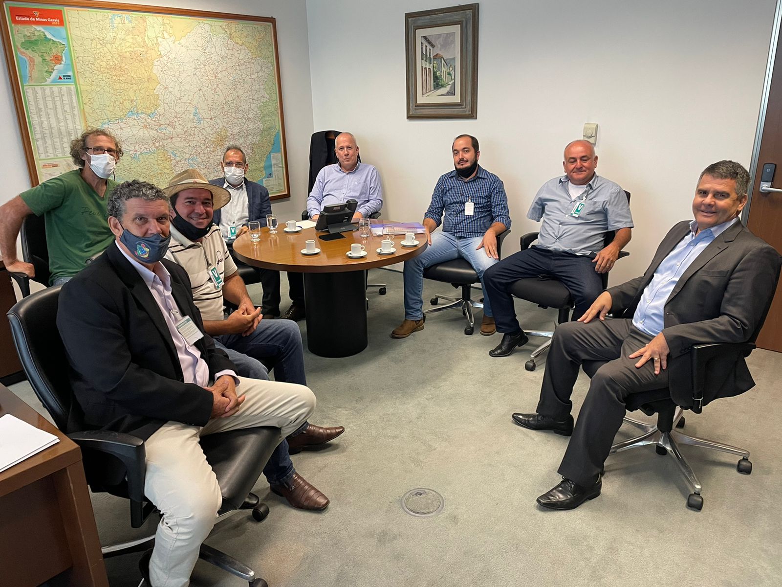 Esteve hoje em Belo Horizonte o PRESIDENTE DA CÂMARA MUNICIPAL DE DONA EUZÉBIA, VEREADOR GILMAR ANTONIO GONZAGA.