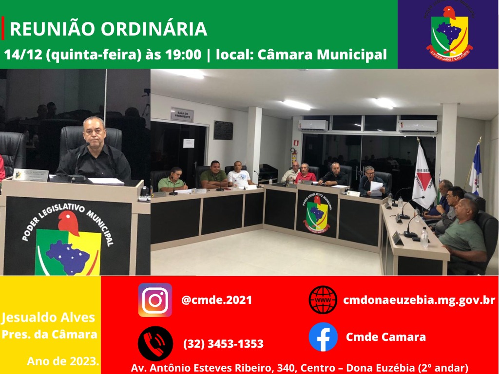 REUNIÃO ORDINÁRIA 14/12/23